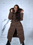 Ziemas virsjaka ar jostu "CLASSIC" - CHOCO PRE-ORDER